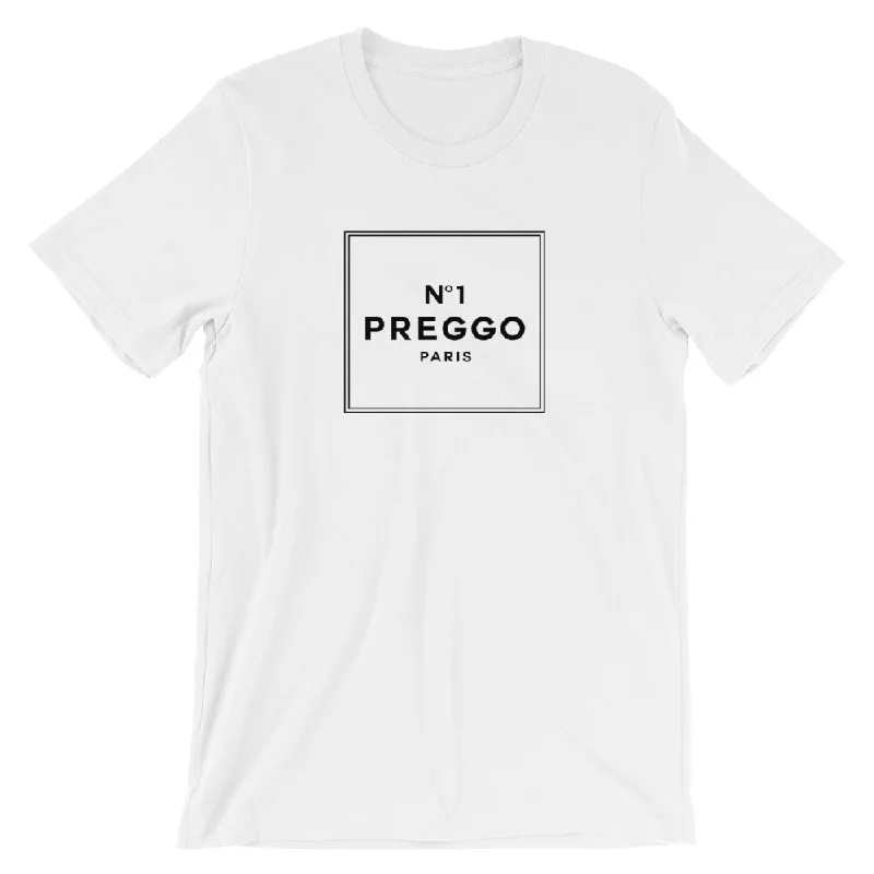 Preggo No.1 T-shirt Notch Collar Peter Pan Collar Cowl Neck