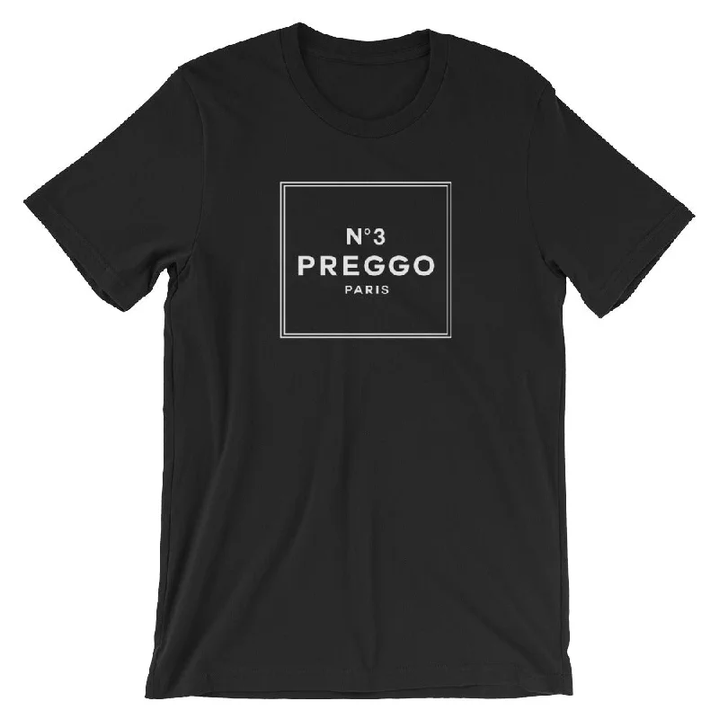 Preggo No.3 T-shirt Striped Floral Plaid