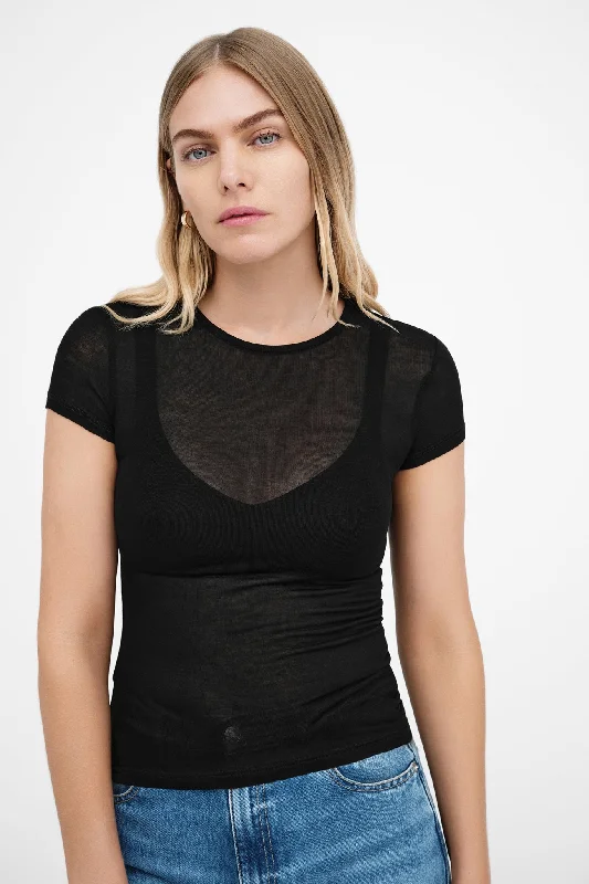 Sara Tee Front Pockets Side Pockets Patch Pockets