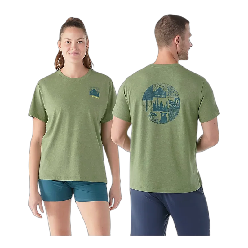 Forest Finds Graphic Short Sleeve Tee Jersey Fabric Tulle Fabric Batik Fabric