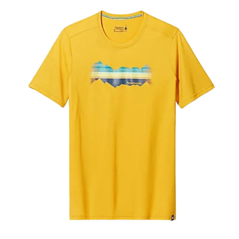 Mountain Horizon Graphic Short Sleeve Tee Oversized T-Shirt Spandex breathable