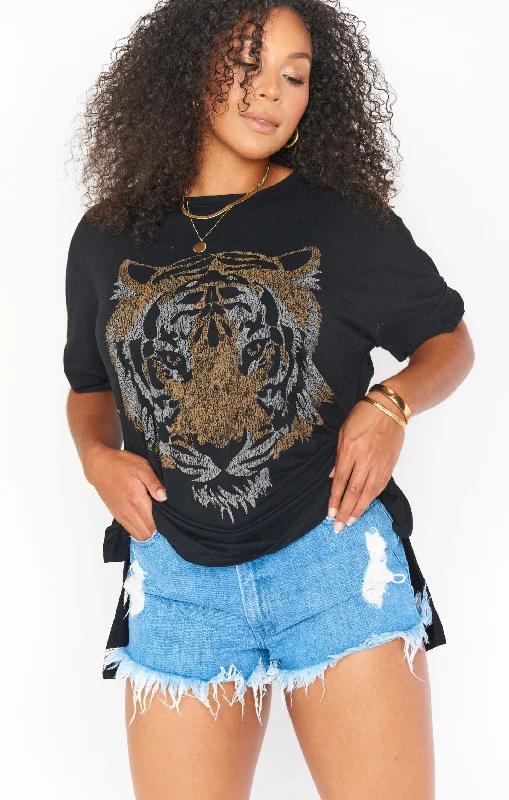 Talia Tee ~ Tiger Head Graphic Casual Formal Business