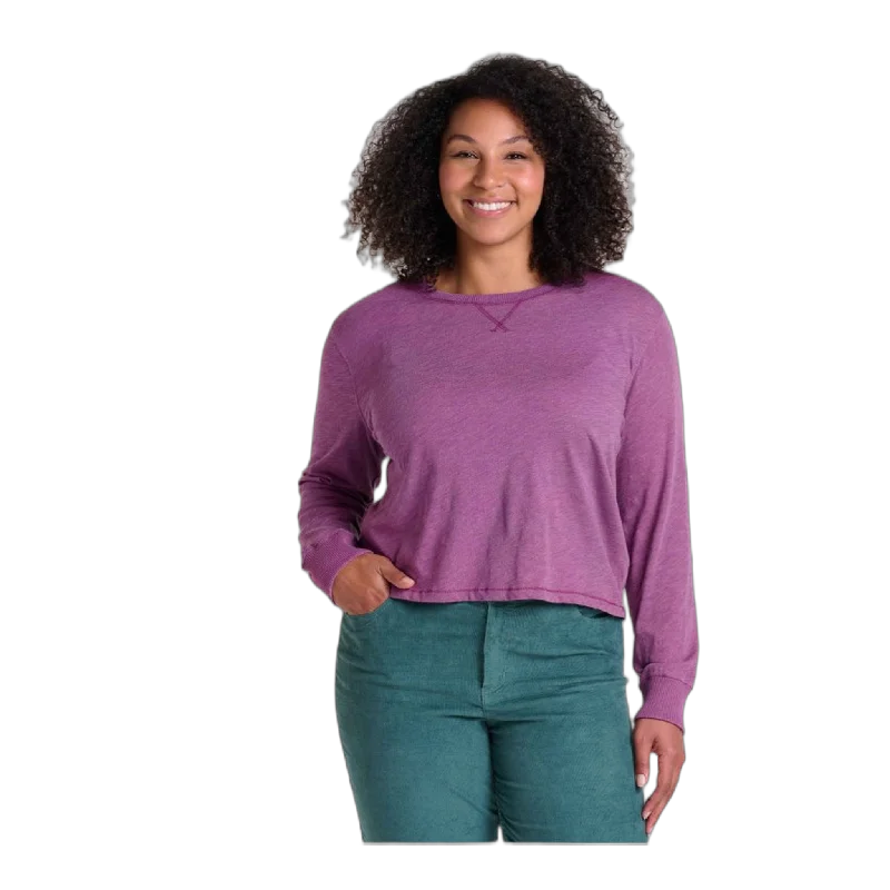Women's Boundless Jersey Long Sleeve Tee Zippered Buttoned Snapped