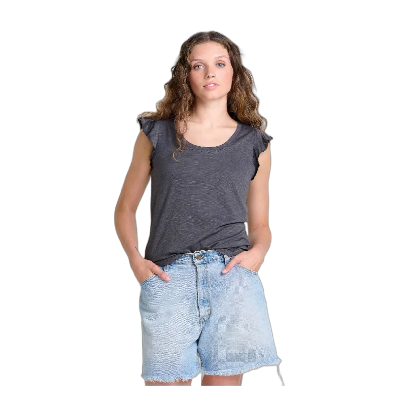 Rufflita II Tee Cotton Fabric Linen Fabric Terry Fabric