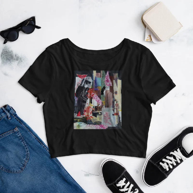 Cropped Tee, Bombshell Oversized T-Shirt Spandex breathable