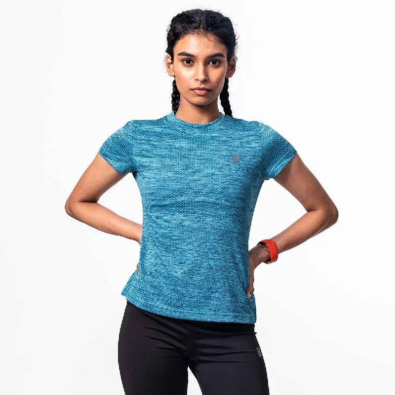 Boost Tee Women - Blue Marine Spandex Blend Rayon Blend Denim Blend