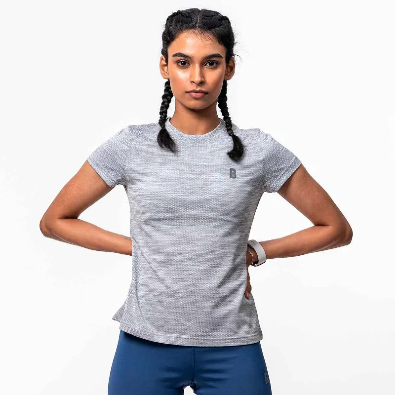 Boost Tee Women - Light Grey Lace Blend Ribbed Blend Corduroy Blend