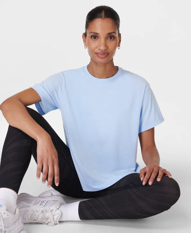 Breathe Easy Circuit T-shirt Sb9918 Breeze-Blue Modern Contemporary Chic