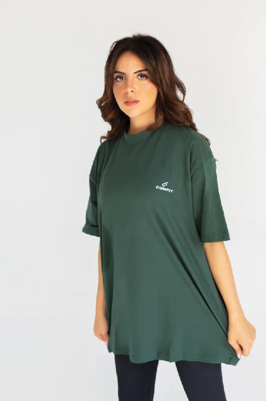 Comfortable Fit Oversized T-Shirt - Comfit Knit Fabric Woven Fabric Fleece Fabric
