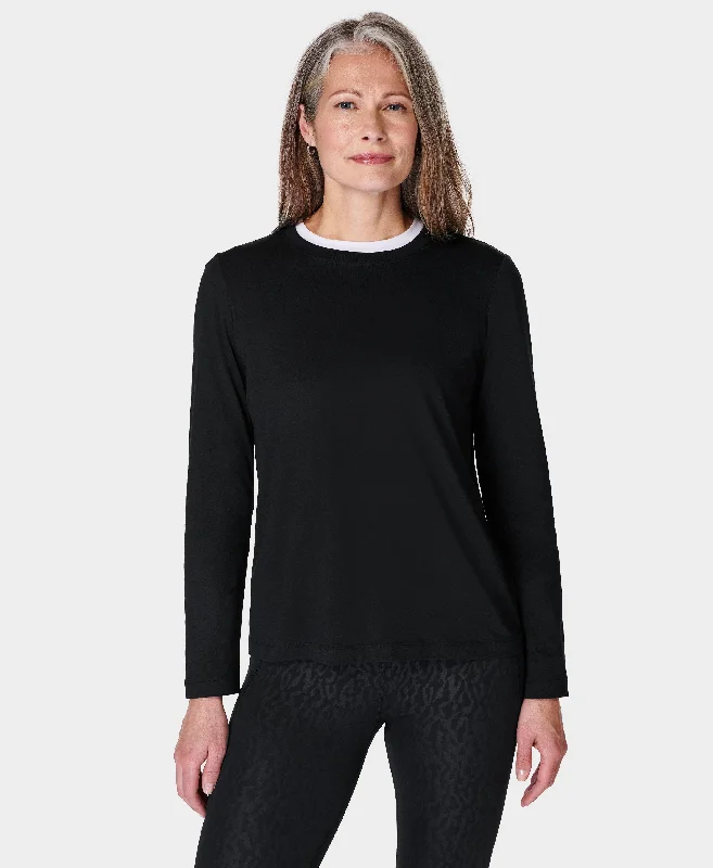 Essential Long Sleeve T-shirt Sb9690 Black Fashionable Trendy Casual