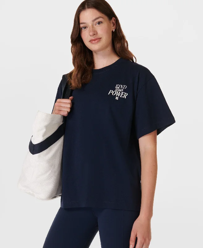 Find Your Power T-shirt Sb9836 Navy-Blue Iron Safe Non-Iron Wrinkle Free