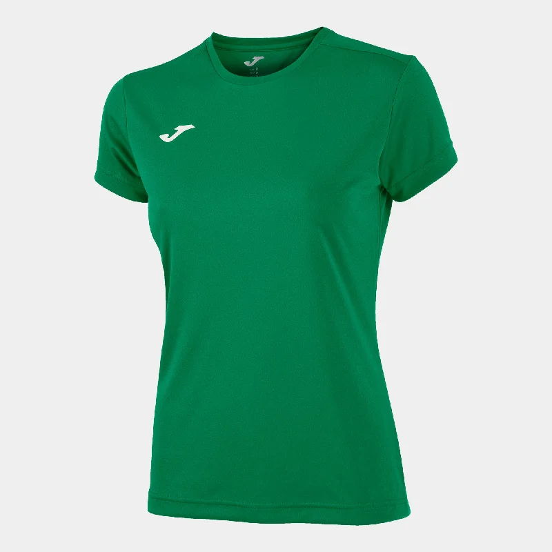 JOMA Ladies Combi Tee -GREEN Zippered Front Buttoned Front Snap Front