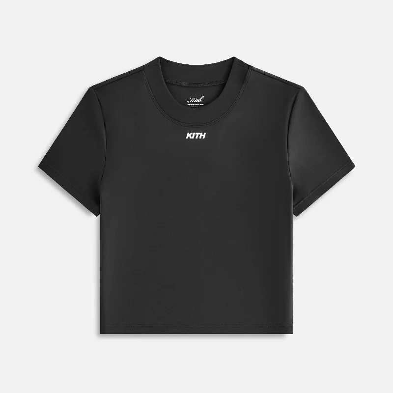 Kith Women Mulberry II Active Tee - Black Machine Wash Dry Clean Hand Wash