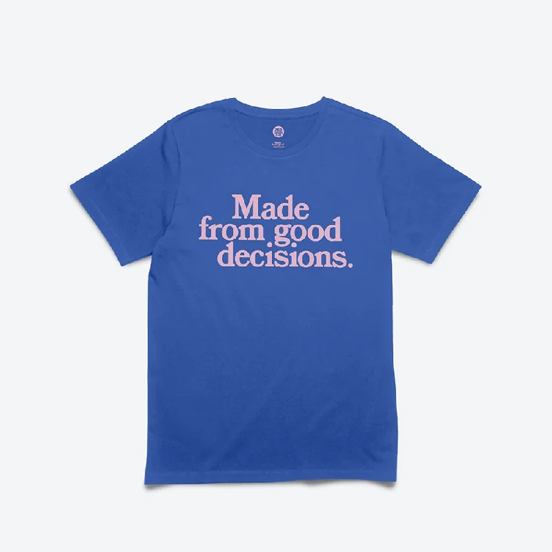 MFGD Tee | Classic Blue Graphic T-Shirt Round Neck Polyester