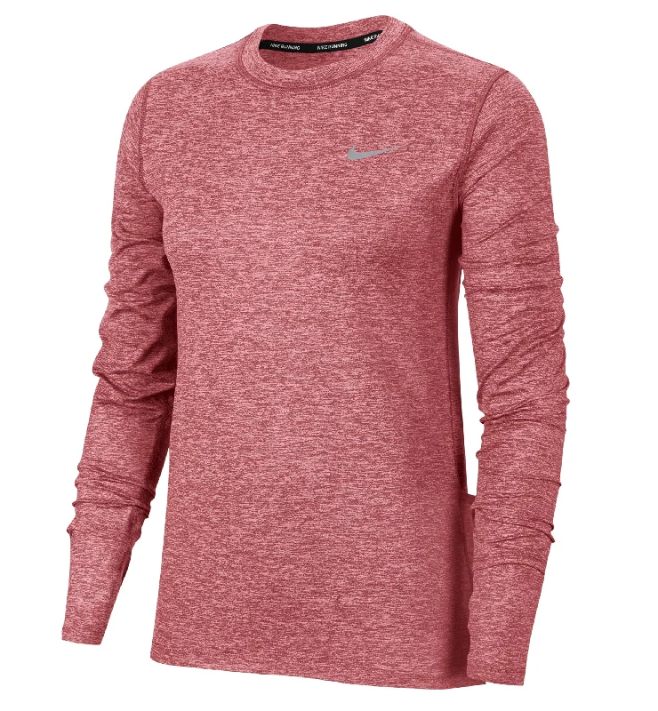 Nike Womens Element Dri Fit T-Shirt Striped Floral Plaid