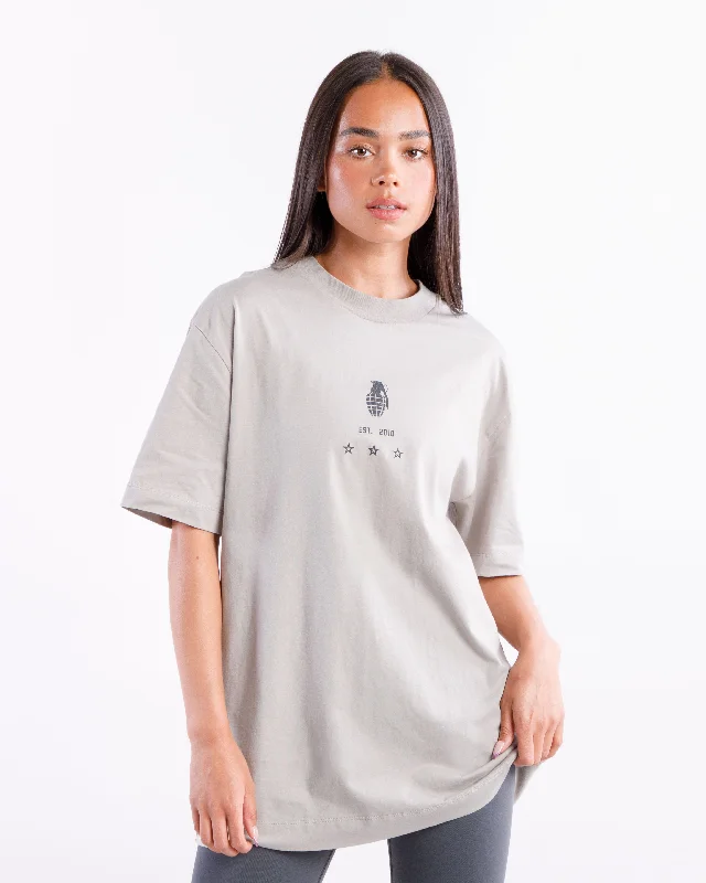 Off Duty T-shirt - Sand Chenille Brocade Lace