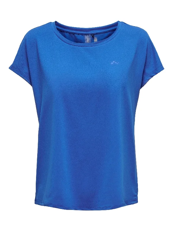 Only Play AUBREE Tee-STRONG BLUE Fitted T-Shirt Seamless Stretchy