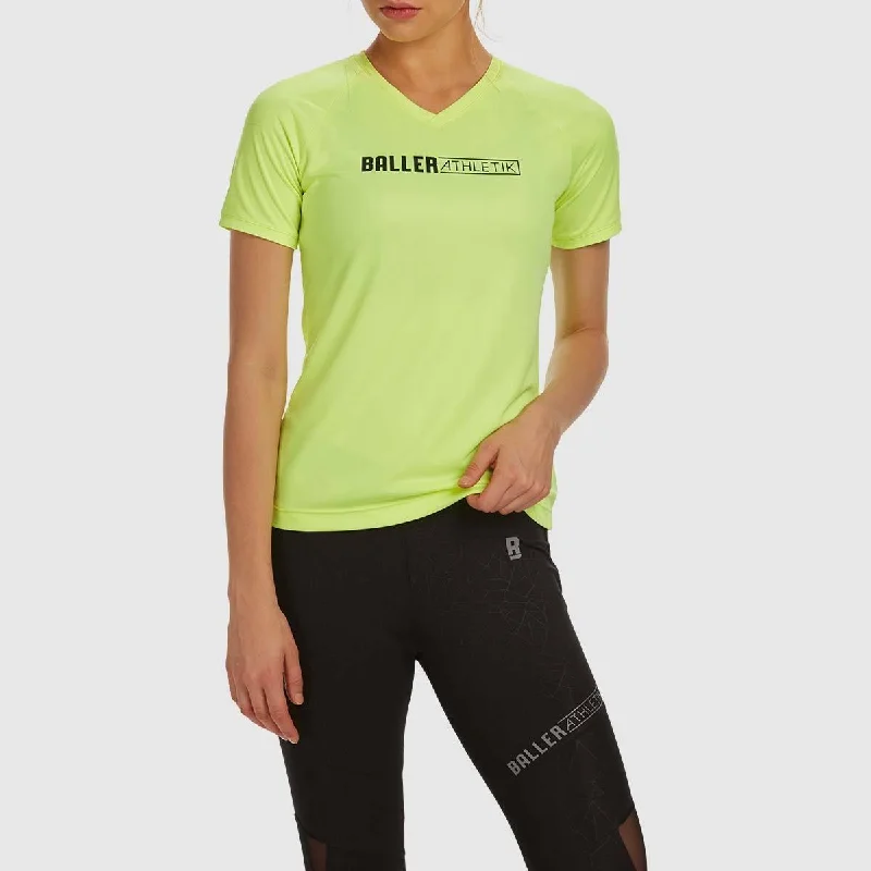 V-neck Performance Tees - Neon Yellow Lace Blend Ribbed Blend Corduroy Blend