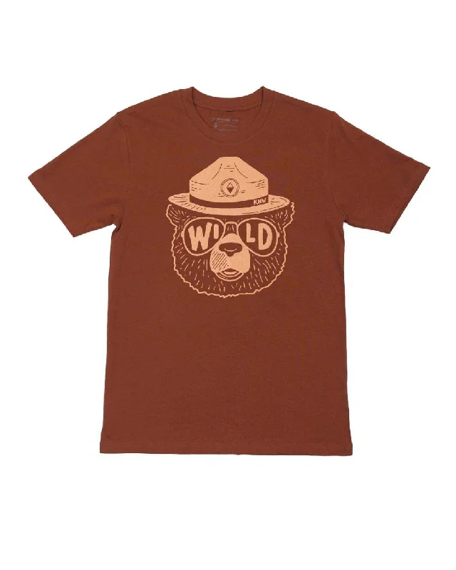 Wildbear Unisex Tee | Clay Zippered Buttoned Snapped