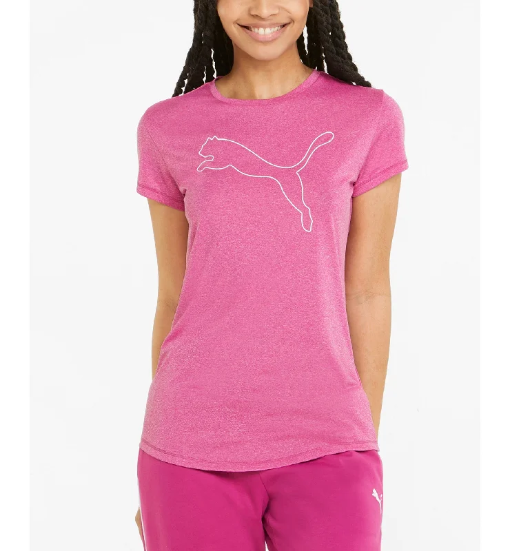 Women's Heather Performance Logo Graphic T-Shirt Rayon Velvet Corduroy