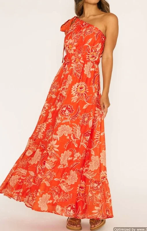 Barcelona One Shoulder Maxi Dress Stylish Boho Chic Maxi Dress