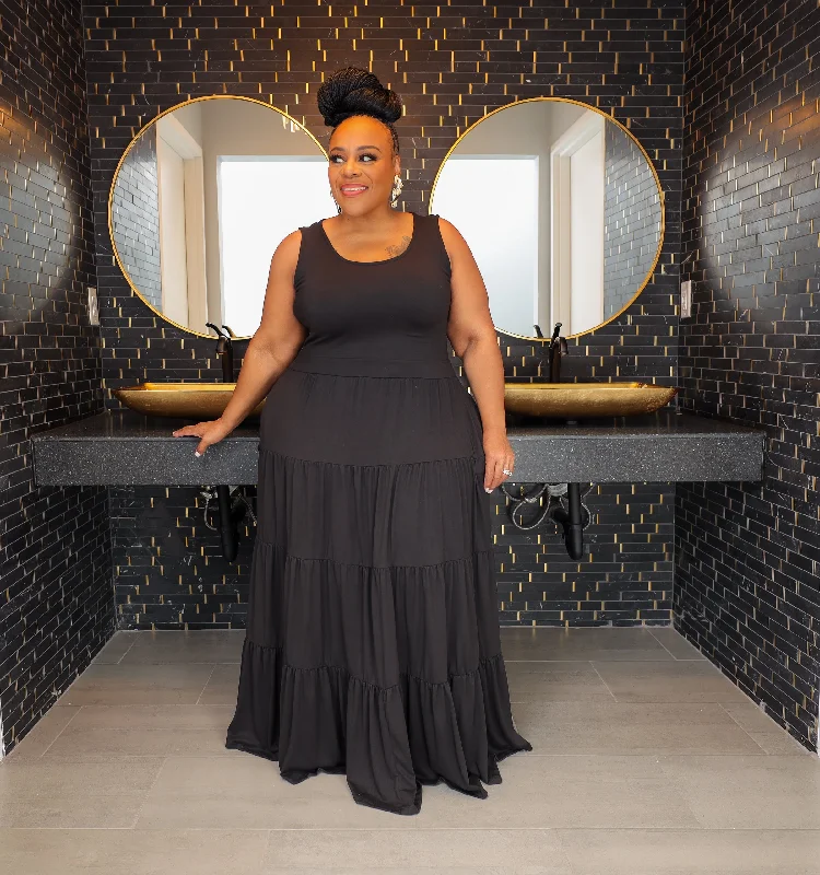 Black Memories Maxi Dress Classic Tulle Maxi Dress