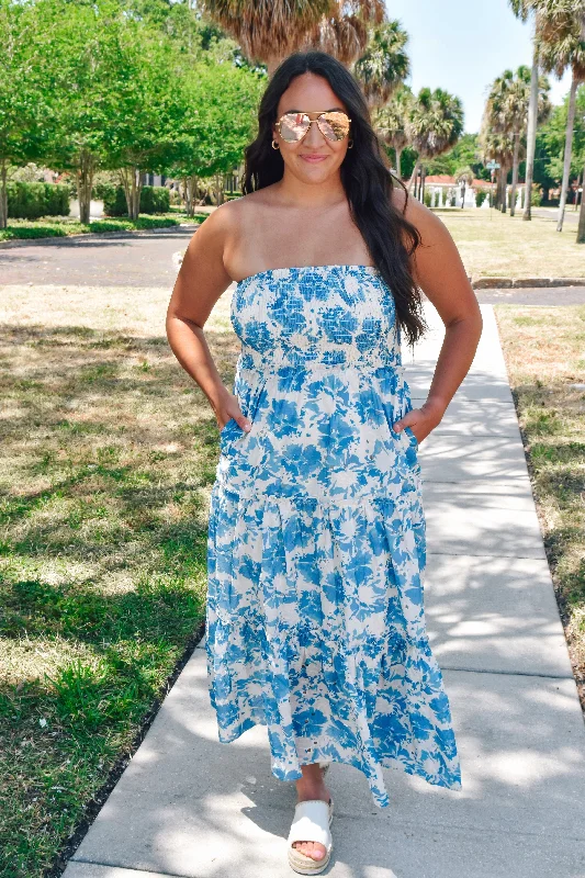 Blueberry Fields Maxi Dress Chic Summer Maxi Dress