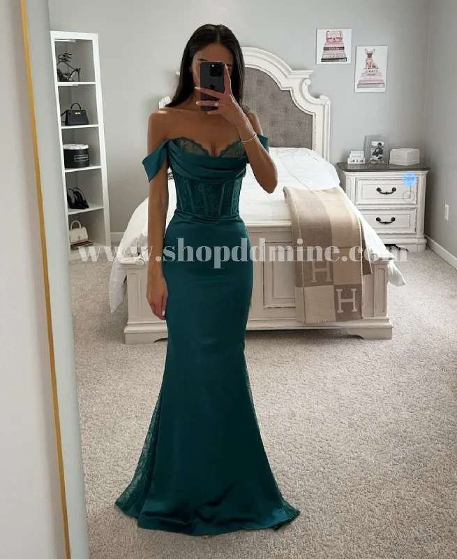 CALLISTA TEAL SATIN LACE CORSET MAXI DRESS Elegant Floral Maxi Dress