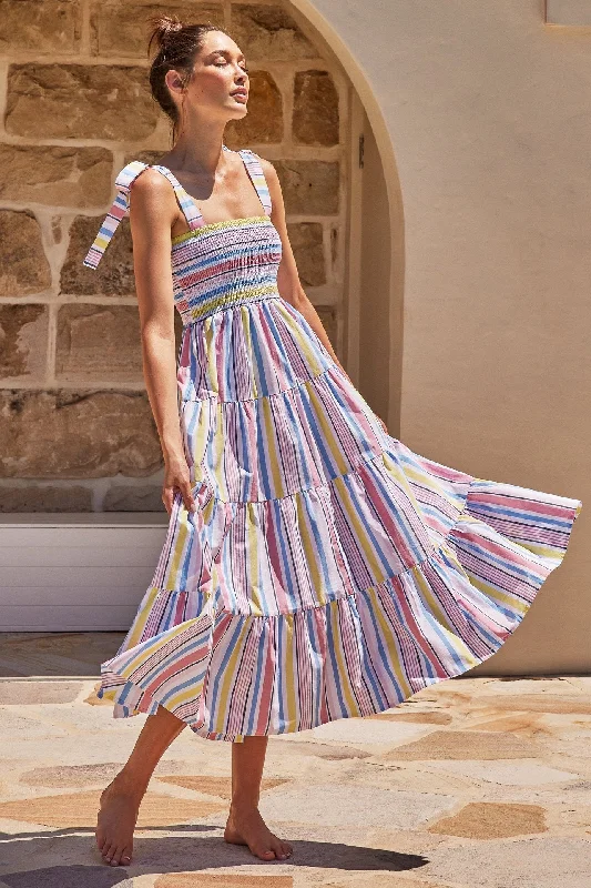 Summer Women's new Holiday Style Sling Strap Printing Maxi Dress Comfortable Bohemian Maxi Dress