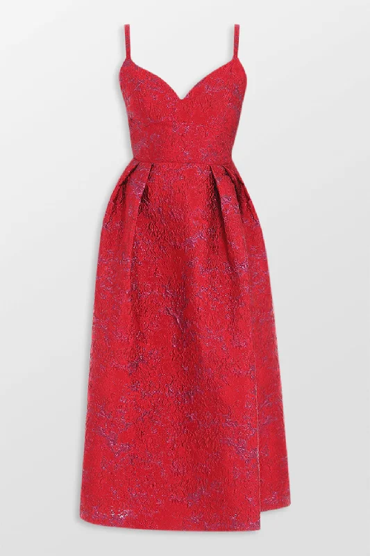 Isabela Jacquard Maxi Dress Trendy Maxi Dress with Straps
