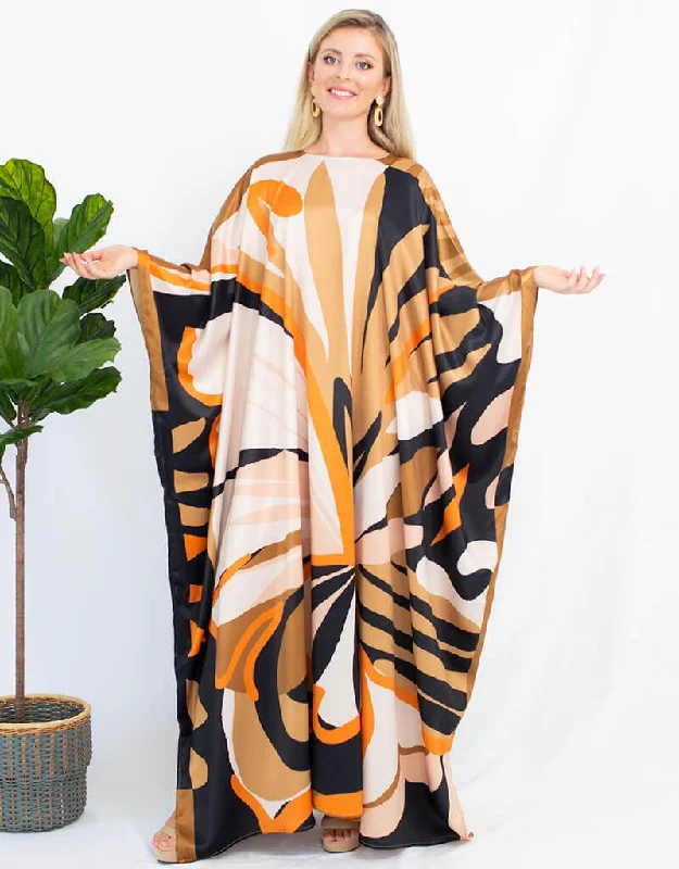 Light Orange Heavy Designer Digital Printed Maxi Dress Style Kaftan Stylish Button-Up Maxi Dress Light Orange Heavy Designer Digital Printed Maxi Dress Style Kaftan Stylish Button-Up Maxi Dress