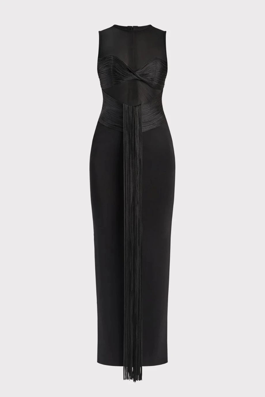 Nina Paneled Fringe Maxi Dress Stylish Boho Chic Maxi Dress