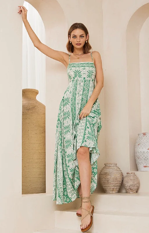 Palm Tree 2 Maxi Dress Fashionable Layered Maxi Dress