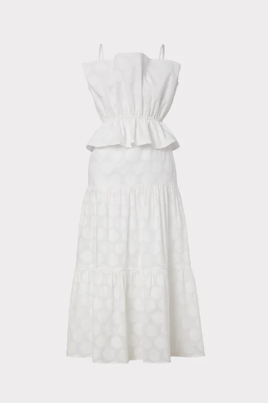 Paloma Graphic Dot Clipping Maxi Dress Cozy Knit Maxi Dress