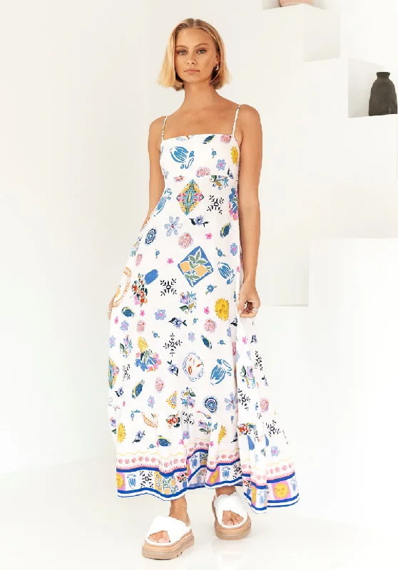 Portofino Maxi Dress Fashionable High-Waist Maxi Dress
