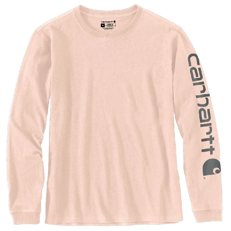 'Carhartt' Women's Workwear Logo Sleeve T-Shirt - Georgia Peach Elegant Classic Vintage