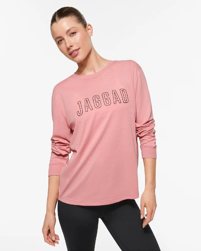 CLASSIC KEYLINE LONG SLEEVE TEE BLUSH Casual Formal Business