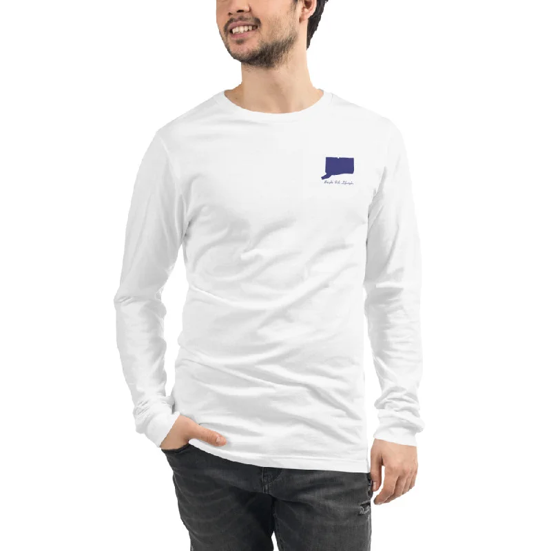 Connecticut | Long Sleeve Tee Collared T-Shirt Boat Neck A-Line