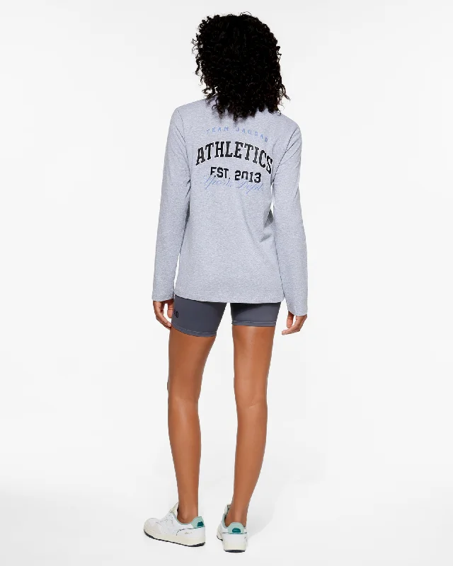 CORNELL LONG SLEEVE TEE  GREY Fleece Nylon Spandex