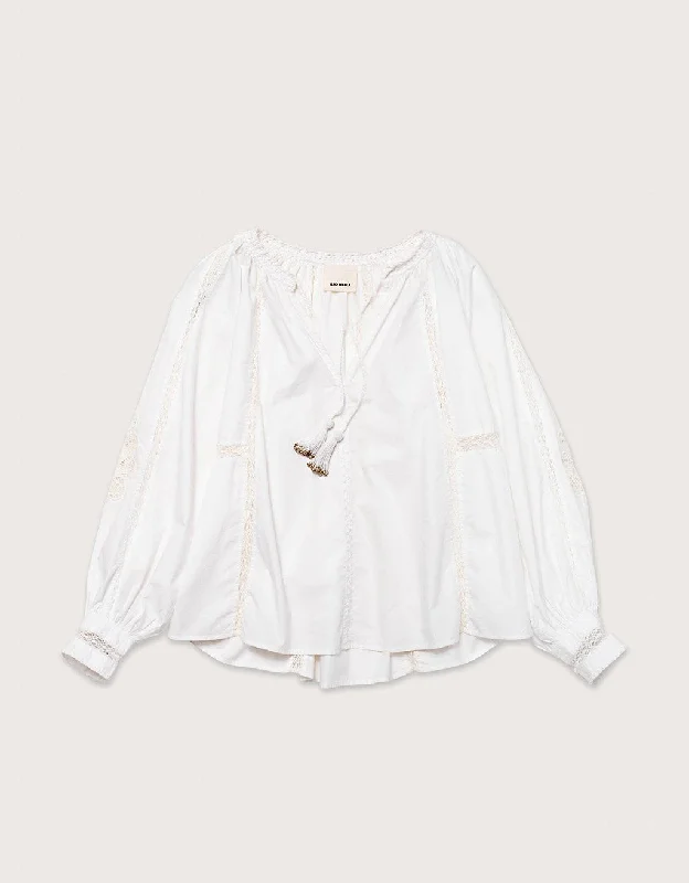 ilio nema otus blouse Satin Drape Blouse