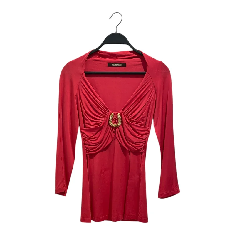 roberto cavalli/Blouse/Polyester/RED/ Everyday Stylish Blouse