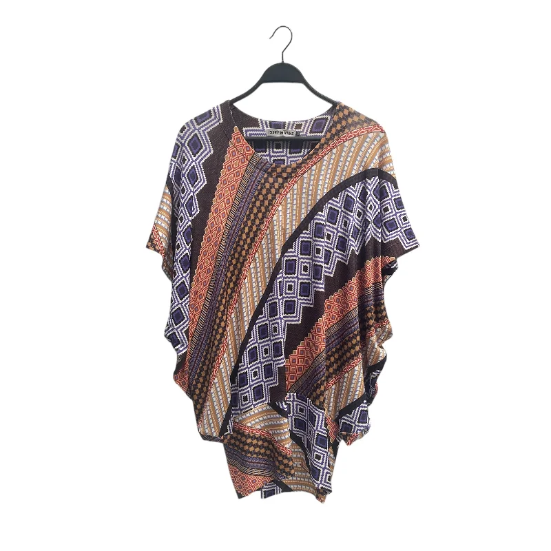 ISSEY MIYAKE/SS Blouse/2/All Over Print/MLT/ Asymmetric Hem Blouse