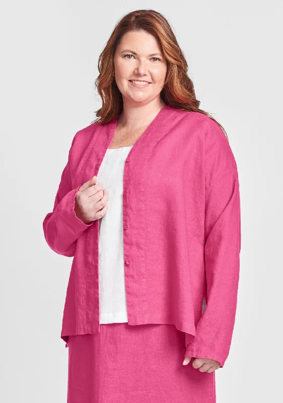 Alluring Blouse - Linen Blouse - FINAL SALE Versatile Layering Blouse