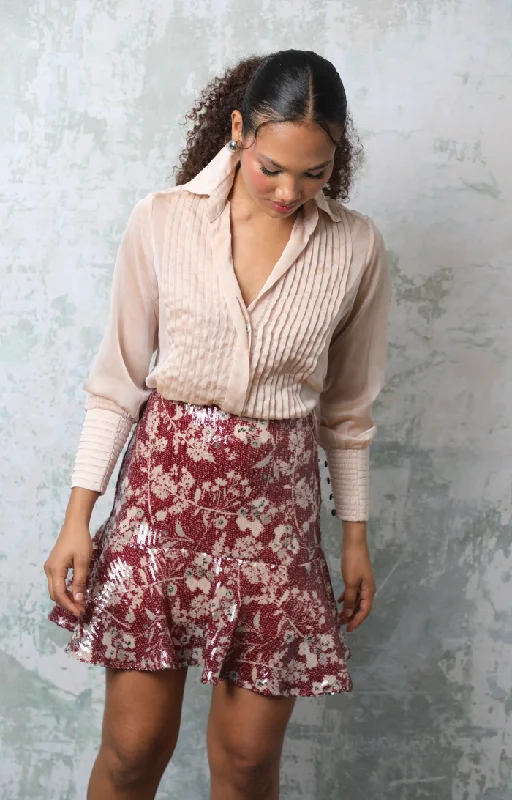 ELLEN BLOUSE Feminine Satin Blouse