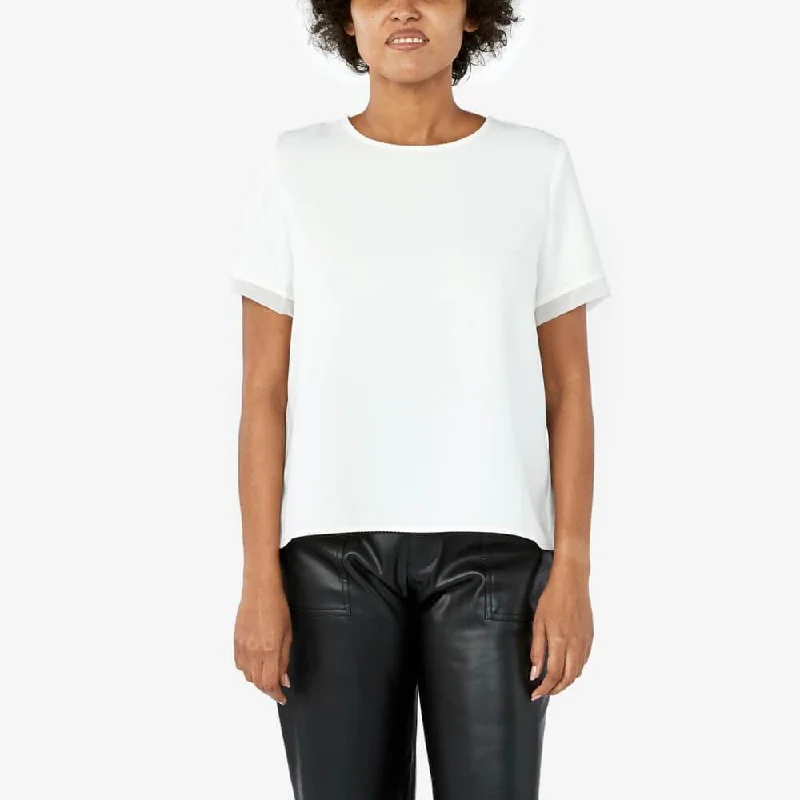 Plain Blouse Double-Layered Blouse