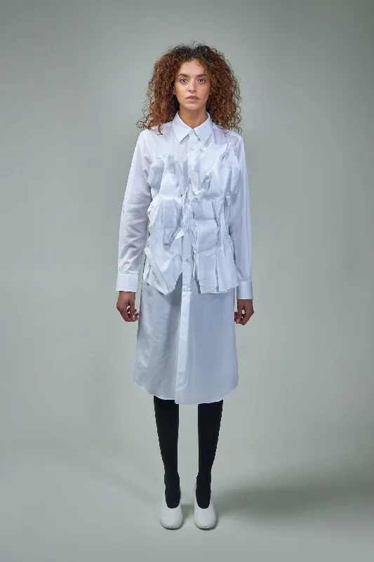 Ladies' Blouse Sheer Mesh Blouse