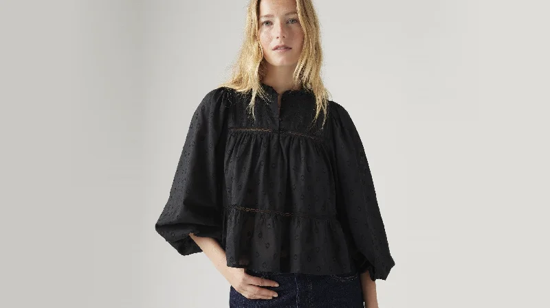 Levi's® Women's Lucia Blouse Mandarin Collar Blouse