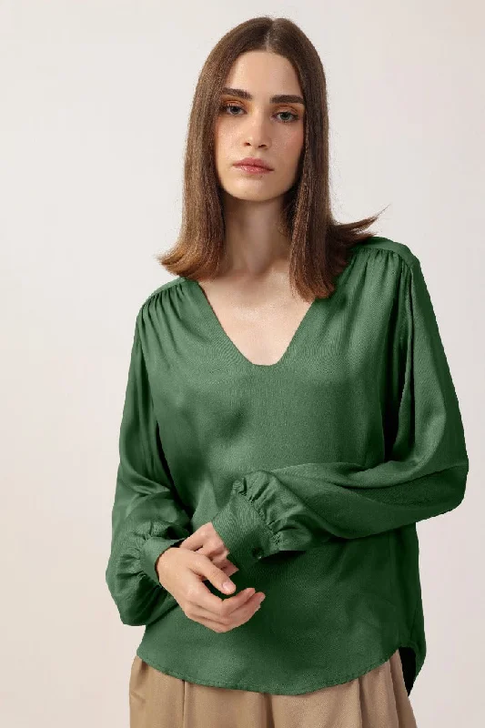 Long Sleeve Lotta Blouse Side Tie Blouse