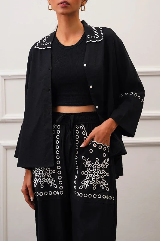 MARRAKESH EMBROIDERED BLOUSE Stylish Wrap Blouse