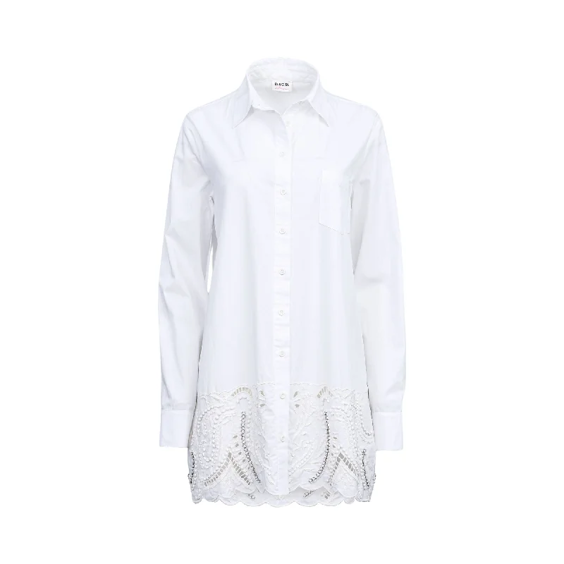 Blugirl Women's Chalk Blouse Business Casual Blouse